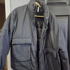 Fabletics Charcoal Puffer Jacket